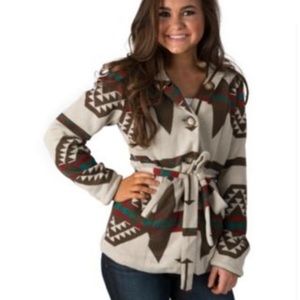MONTANACO Navajo Print Hooded Jacket